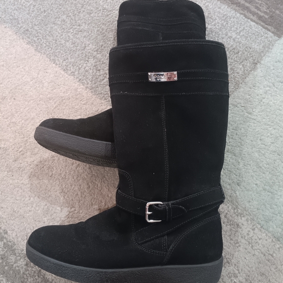 Coach Black Winter & Rain Boots - Picture 1 of 1